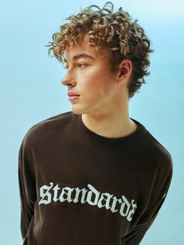 Image of Bewakoof Acrylic Men's Round Neck Sweater