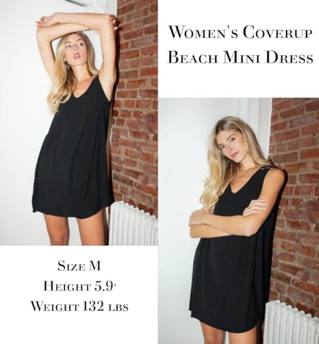 Vestido camisero sin mangas informal para mujer de cuello en V cuello camisero holgado de verano S a XXL 4