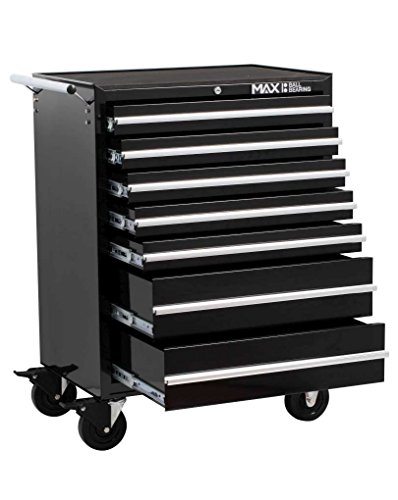 Hilka PMT111 Professional 7 Drawer Rollaway Cabinet, h955, w685, d465cm, Black