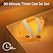 AVACOM Cute Clownfish Night Light - Silicone Pat Pat Lamp with 3-Level Brightness Adjustment, Timer Function, Rechargeable Touch Control Nursery Nightlight for Baby Bedroom Decor
