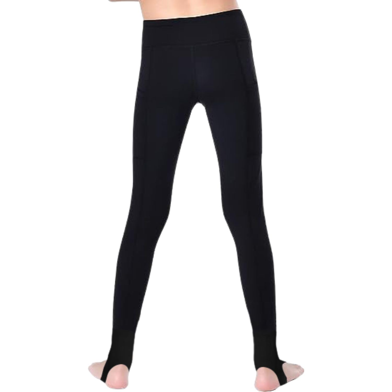 Leggings da danza con staffa, per ragazze, per danza, yoga, pattinaggio