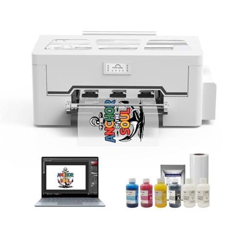 RAINBOWDGT Peacock 33 DTF Printer A3 XP600 Garment Printer Direct-to-Fabric Transfer Featuring White Ink Recirculation System and Automatic Cleaning Function
