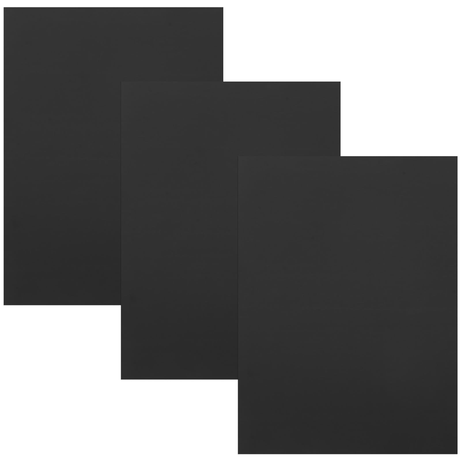 Beaupretty 3 Pezzi Lastre di Alluminio Nero Anodizzato 5052 Targhetta per Incisione Finitura Elegante e Lavorazione di Precisione per Progetti Fai da Te