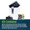 GloFish 2.5 Gallon Corner Aquarium Kit with LED Lighting, Plastic, Aquarium Kit, Perfect for Betta