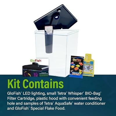 GloFish 2.5 Gallon Corner Aquarium Kit with LED Lighting, Plastic, Aquarium Kit, Perfect for Betta