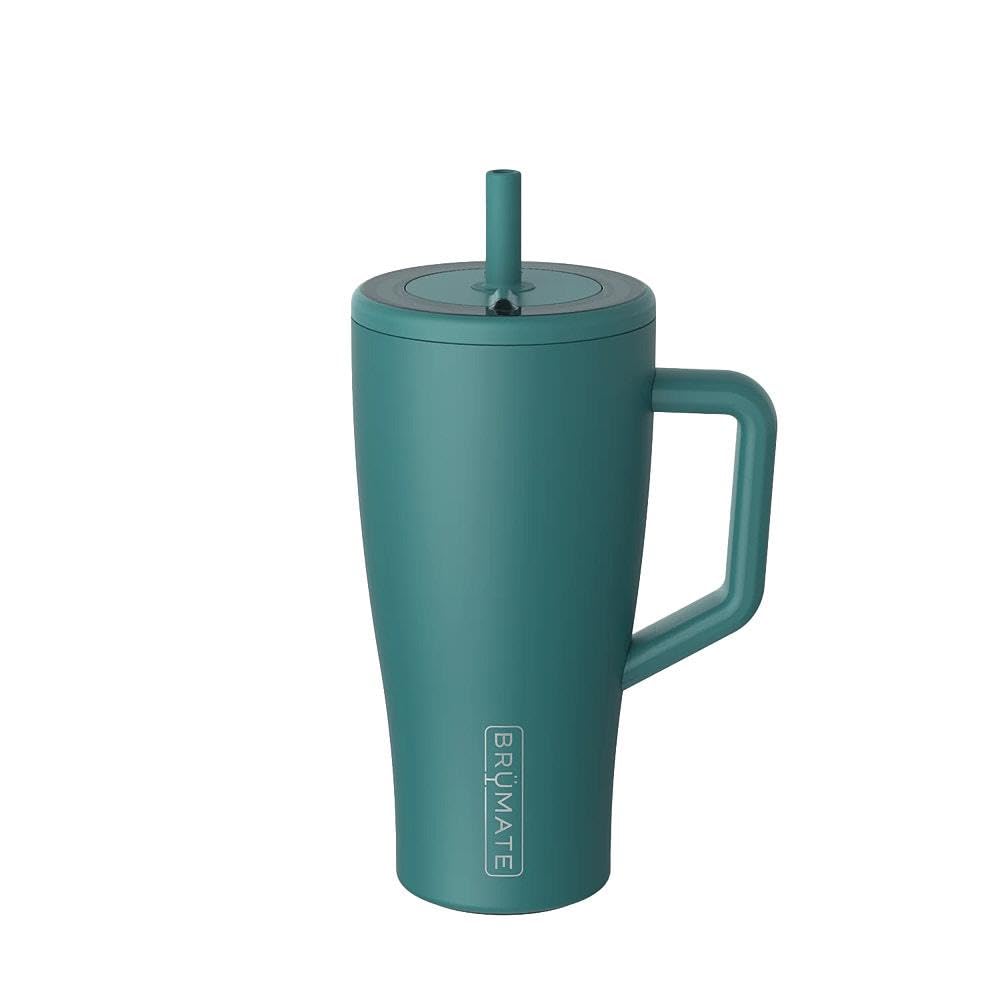 BrüMate Era 30 oz Tumbler with Handle and Straw | 100% Leakproof Insulated Water Bottle Tumbler with Lid and Flexible SoftSip Straw | Made of