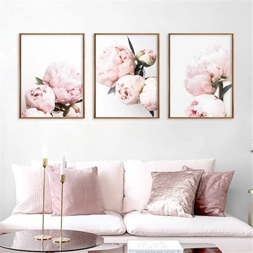 Affiche Moderne de Pivoine Rose pour habiller un grand mur vide avec un art abstrait élégant