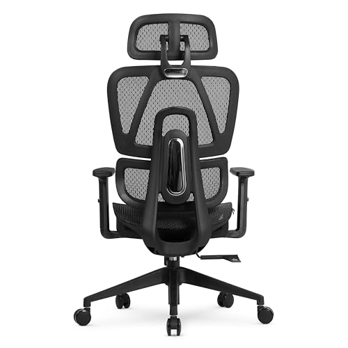 Cadeira Office DT3 Valor, ergonomica com revestimento Mesh Vidartex, apoio de cabeça 2D,braços 1D,aj