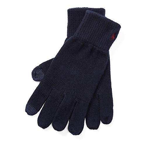 Polo Ralph Lauren Cotton-Blend Touch Gloves Men's One Size Navy Blue