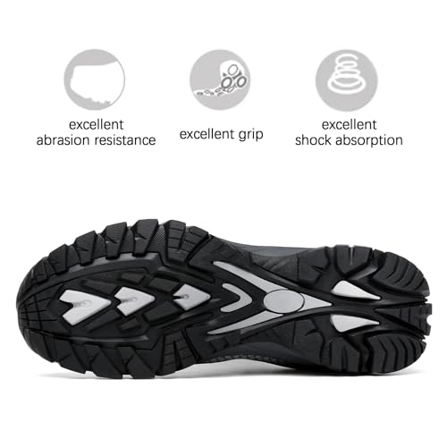 Mens Hiking Shoes Waterproof Lightweight Ankle Boots Outdoor Trekking Camping Walking Quest2
