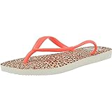 havaianas slim tropical ivory Zehentrenner Havaianas Damen Slim Animals Zehentrenner, Mehrfarbig (White/Coralnew), 35/36 EU