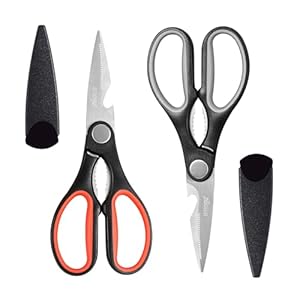 LIVINGO Küchenschere 2 Stück Haushaltsschere Edelstahl