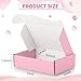 Spakon 50 Packs Shipping Boxes Cardboard Corrugated Mailer Packaging Boxes for Small Business Cute Small Box Cardboard Carton Box Mailers for Packaging Product(Pink,9 x 6 x 2.36 Inches)
