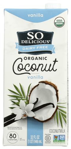 So Delicious Organic Coconut Milk Beverage Dairy Free Vanilla -- 32 fl oz - 2 pc