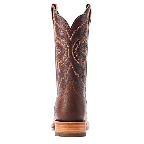 ARIAT ARIAT Mens Broncy Western Boot Antique Saddle Fq Ostrich/Chestnut 9 Wide