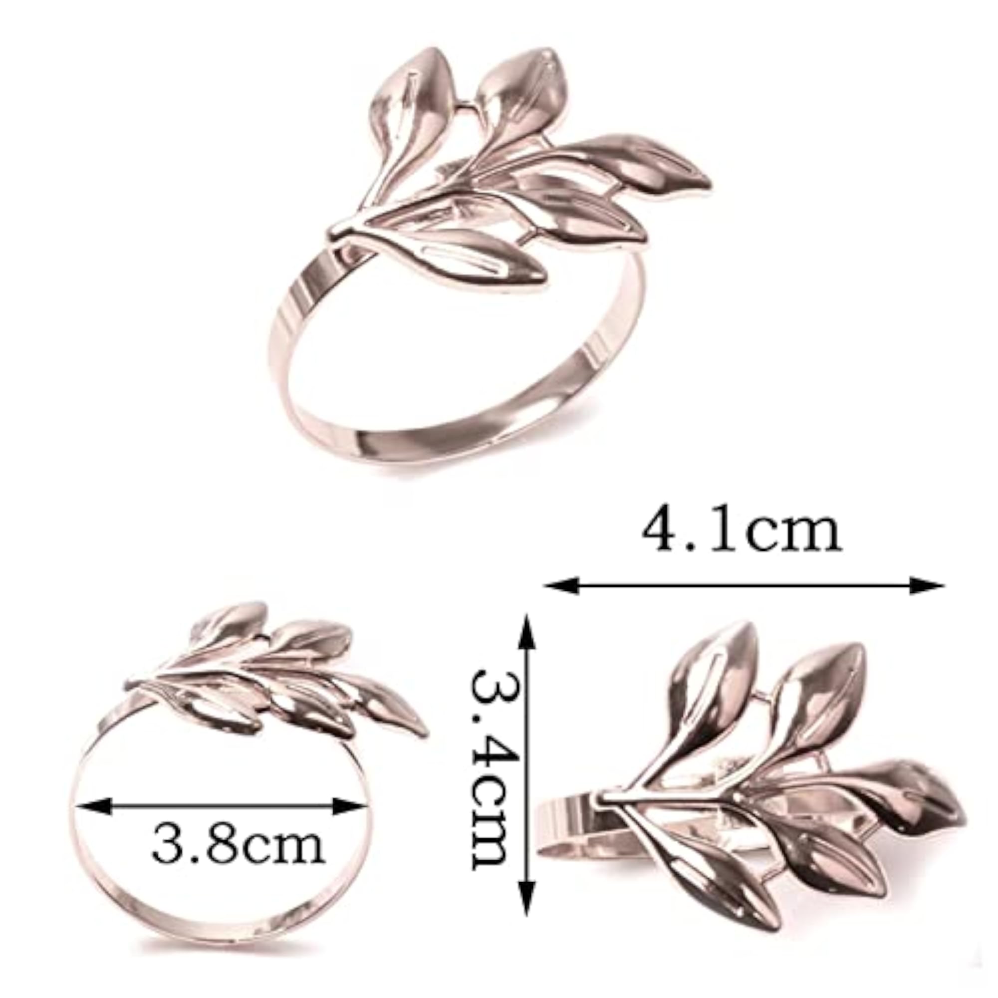 Delicate Leaf Design Napkin Holder for Party Decoration