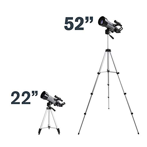 Celestron 70mm Travel Scope DX Portable Refractor Telescope Fully-Coated Glass Optics Ideal Telescope for Beginners BONUS Astronomy Software Package Digiscoping Smartphone Adapter