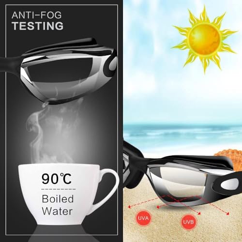 Image of Leosportz 4 in 1 Swimming Kit for Kids - Swimming Cap, Swimming Googles, Earplugs and Noseplugs Set | UV and Anti Fogg Protection Googles | Silicon Non Sip with New Memory Technology (Pink)