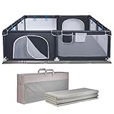 Mit praktischem Reißverschluss und durchsehbarem Netz, das für eine gute Belüftung sorgt und Eltern und Kind freien Blick ermöglicht