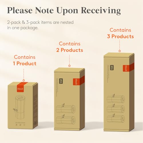 image for Lifewit 1 Gallon Christmas Drink Dispenser for Parties 2 Pcs, Plastic 