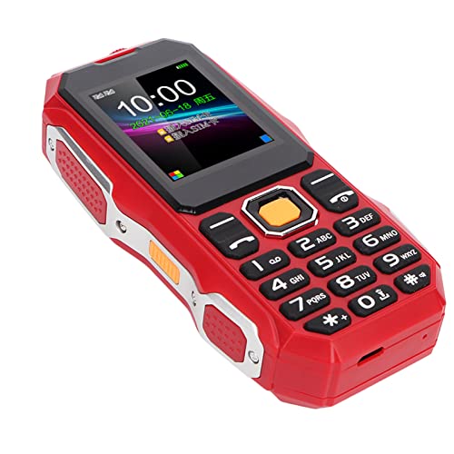 Teléfono Móvil para Personas Mayores, Teléfono Móvil de 1,8 Pulgadas con Linterna Fuerte, Asistente de Voz Completo, Modo de Espera Extralargo, Teléfono Móvil Fácil de Usar de