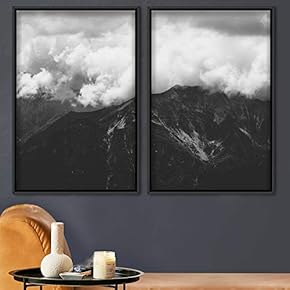 signwin 2 Piece Framed Canvas Wall Art Foggy...