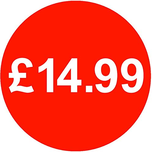 30mm Price Stickers Pack of 500 - Red - £14.99