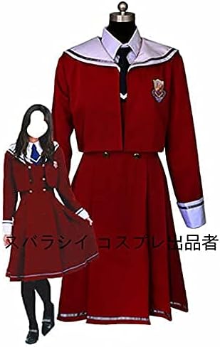 Amazon Co Jp 乃木坂46 今 話したい誰かがいるワンピース 白石麻衣 西野七瀬 オシャレレッドツーピース風 制服コスプレ衣装 風 靴 ウィッグ 追加可 ホビー