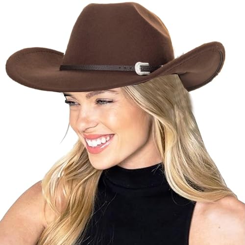 Image of Vintage Western Cowboy Hat for Men Outback Cowgirl Hat M /L