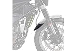 Extensión fabricada en ABS, material altamente resistente a los impactos, será la protección ideal para evitar que al paso de tu rueda pueda saltar cualquier tipo de elemento, impactando conta el cuerpo de tu Moto o directamente contra Ti.
