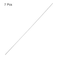 Vista 310 de uxcell Varilla redonda sólida de acero inoxidable 304 de 0.197 in x 5.906 in para manualidades de bricolaje - 10 piezas