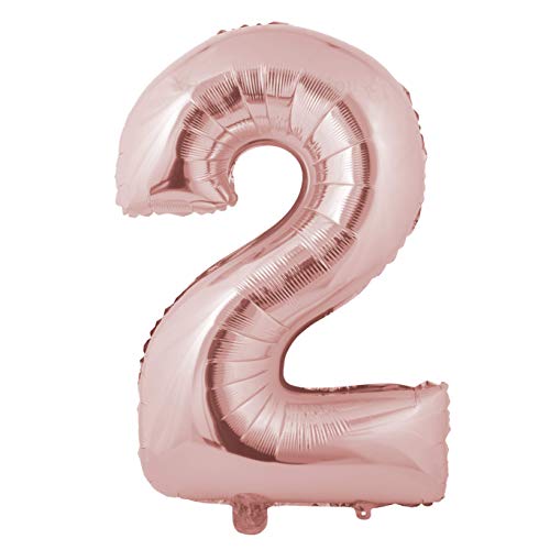 Miss Bakery's House® Globo de Aluminio - 81 cm - Rosa Dorado - número 2