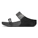 FitFlop Women's Flare Slide Sandal,Black,7 M US