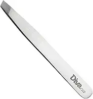 Pinça para Sobrancelhas Ponta Chanfrada de Alta Precisão, Profissional para Design de Sobrancelhas, Esterilizável em Autoclave