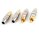 4 conectores RCA macho