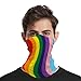 WUXEKZO Multifunctional Head Scarf Fashion Lgbtq Striped Rainbow Pride Flag Colors Helmet Liner Headwear for Motorcycling Fishing Running Hiking Cycling Cancer Chemo Hair Loss, Head Cover