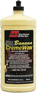 Malco Nano Care Banana Creme Wax - Deep Gloss Shine and Long-Lasting UV Protection/for Automotive, Marine and Industrial Finishes / 32 oz. (197732)