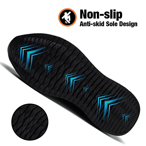 Kezhiho Steel Toe Work Shoes For Men Lightweight Comfortable Slip Resistant Puncture Proof Safety Shoes Breathable Indestructible Construction Industrial Sneakers (Kzhus-D0070243) #TOP3