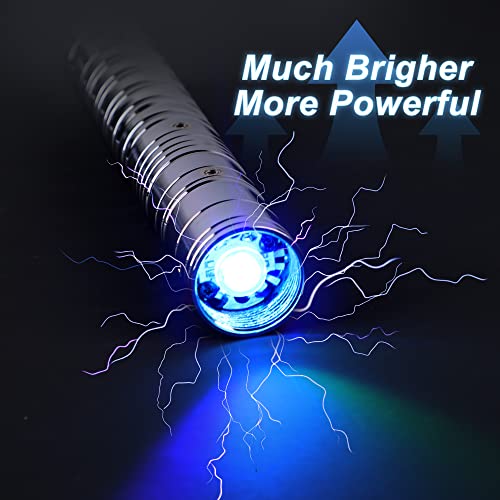 Homzzzz Lightsabers 2 Pack Metal Hilt Light Sabers For Adults Kids Rechargeable 2 In 1 Fx Dueling Lightsabers With 7 Colors 3 Sounds Modes For Children's Day Birthday Halloween Present #TOP3