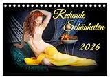 Ruhende Schönheiten (Tischkalender 2026 DIN A5 quer), CALVENDO Monatskalender: Erotische Frauen, liegend, im Stil alten Gemälde fotografiert. (CALVENDO Erotik)