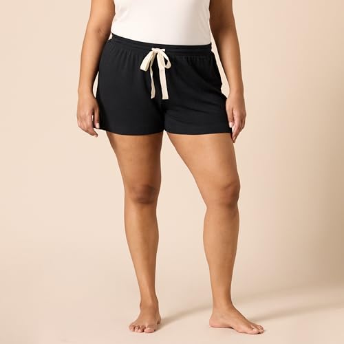 Image of Amazon Essentials Women's Lightweight Breathable Lounge Terry Pajama Shorts with Elastic Waist, Drawstring
