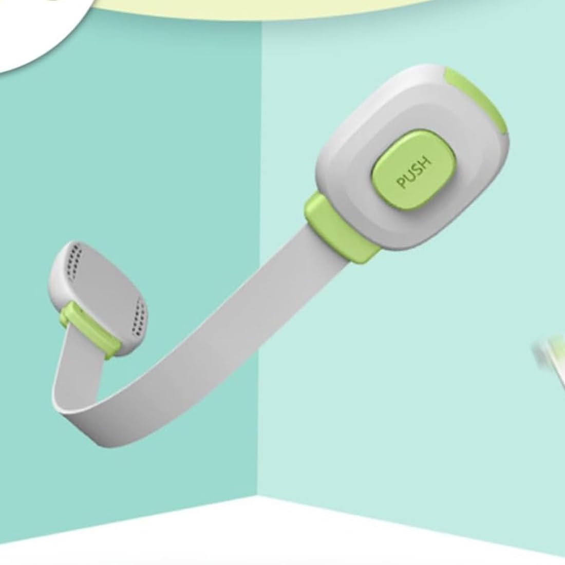 Bloque Porte Bébé Lot de 10, Sécurité Placard Enfant Adhésif Fort, Protection Bebe pour Armoires Tiroirs sans Perçage (Gris et Vert)