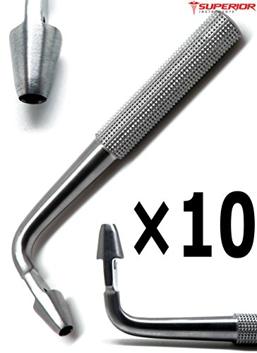 10 Pcs Tissue Punch 4mm Angled/Offset/Curved Dental Implant Superior Stainless Steel Instruments