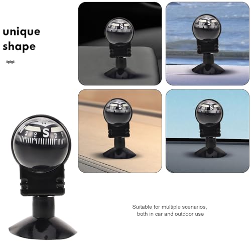Brújula plegable para auto con bola guía y ventosa miniatura 3