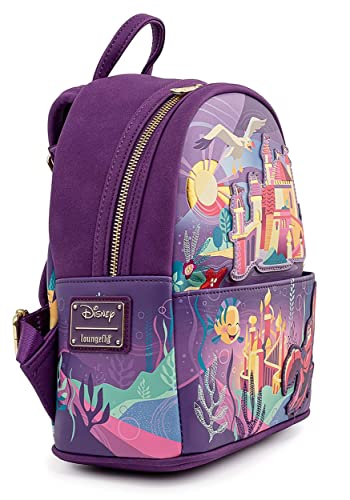 Loungefly Disney Little Mermaid Ariel Castle Womens Double Strap Shoulder Bag Purse2