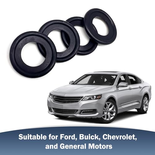 Image of Downhill 25 PCS M12 Oil Drain Plug Gasket, Rubber Crush Washer Seals, Engine Oil Crush Washers, Replace OEM 12616850 3536966, Compatible with Chevy Buick Ford GMC Ca-dillac (Black)