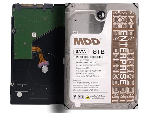 Image of MDD MDD8TSATA25672E 8TB 7200RPM 256MB Cache SATA 6.0Gb /s 3.5-inch Enterprise Hard Drive (Renewed)