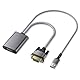 Elebase VGA auf HDMI Adapter,1080P Unidirektionaler Vga-Stecker zu Hdmi-Buchse Kabelkonverter mit Audio,für Vga-Computer/Laptop/Desktop/PC zu HDMI-Monitoren/TV/HDTV/Projektoren/Beamer