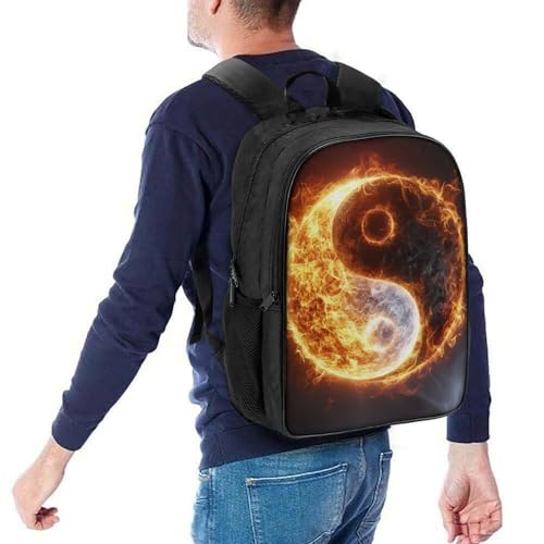 Sac à dos enfant léger 40x28x16cm Yin Yang contre le mal de dos scolaire - 5