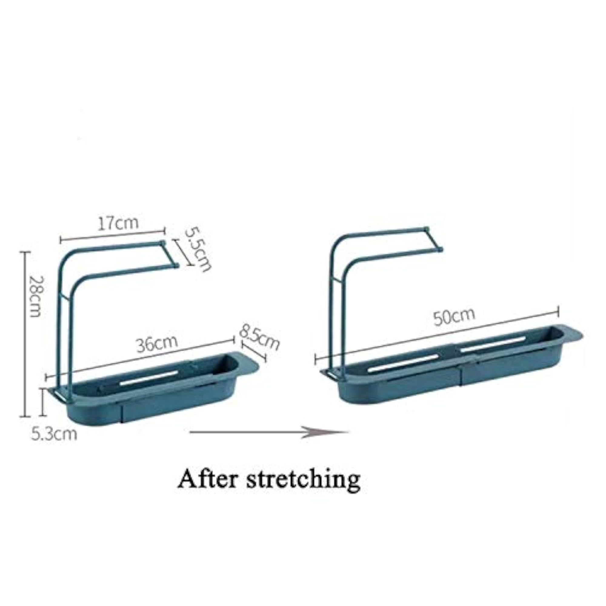 Kitchen Sink Storage Shelf, Adjustable Faucet Rack